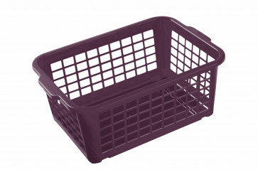 Plastový košík, malý, fialový, 25x17x10cm - POSLEDNÝCH 5 KS