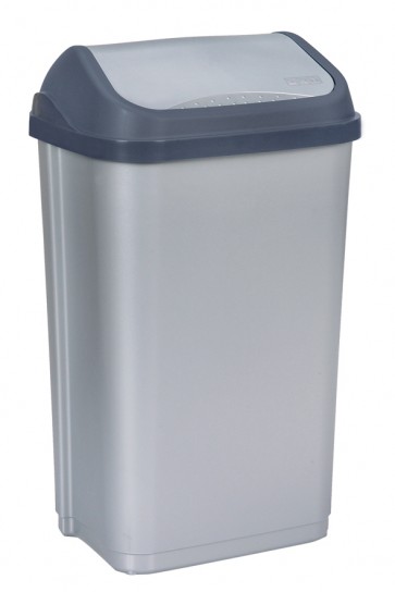 Odpadkový kôš "Swing-Bin" 50 l, strieborný   POSLEDNÝ 1 KS