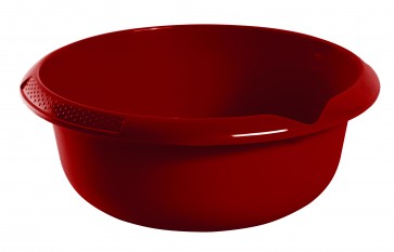 Guľatá miska s výlevkou, tmavo červená, Ø 28 cm - POSLEDNÝCH 9 KS