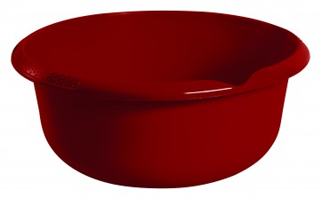 Guľatá miska s výlevkou, tmavo červená, Ø 36 cm - POSLEDNÝCH 7 KS 