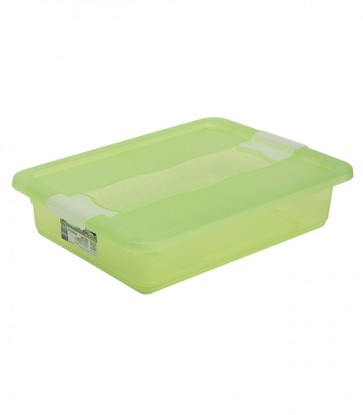 Plastový box Crystal 7 l, svieži zelený, 39,5x29,5x9,5 cm - POSLEDNÝCH 10 KS