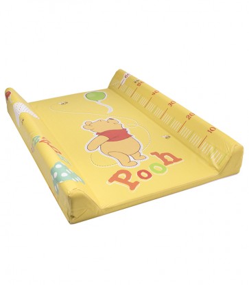 Detská prebaľovacia podložka Macka Pú v žlto medovej farbe s metrom - 70x50x10 cm   POSLEDNÉ 2 KS