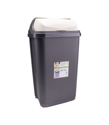 Odpadkový kôš "Roll-Top" 50 l, grafit   POSLEDNÝCH 19 KS