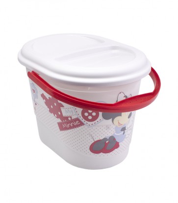 Kýblik na plienky v bielej farbe s motívom Minnie - 37x26,5x26 cm - POSLEDNÉ 2 KS