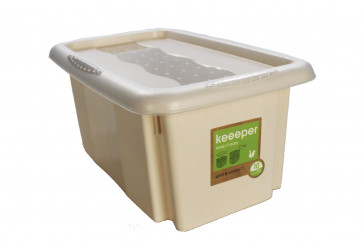 Plastový box Colours, 7 l, krémový s vekom   POSLEDNÝCH 7 KS