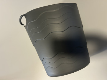 Plastový kôš FLEX, 30l, sivý, 42x40 cm -