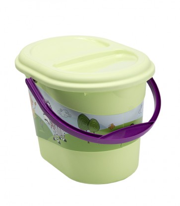 Kýblik na plienky v zelenej farbe s motívom Hippo - 37x26,5x26 cm   POSLEDNÉ 2 KS