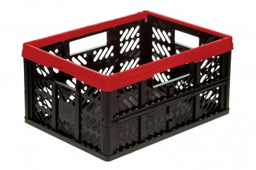 Plastový skladací box, malý, červený, 47x34x23 cm POSLEDNÝ KUS