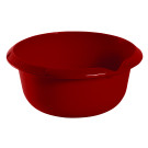 Guľatá miska s výlevkou, tmavo červená, Ø 20 cm - POSLEDNÝCH 6 KS