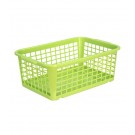 Plastový košík, stredný, zelený, 30x20x11 cm