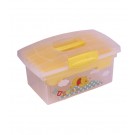 Cestovný box v žlto medovej farbe s motívom Macka Pú - 40x24x21 cm - POSLEDNÝCH 5 KS