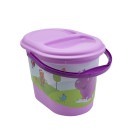 Kýblik na plienky v ružovej farbe s motívom Hippo - 37x26,5x26 cm   POSLEDNÝ 1 KS