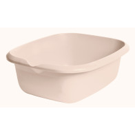 Obdĺžniková miska s výlevkou, krémová, 38 x 32 x 13,6 cm   POSLEDNÉ 3 KS