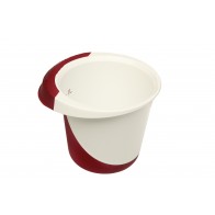 Misa DELUXE, 1,5l, bielo-červená   POSLEDNÝCH 6 KS