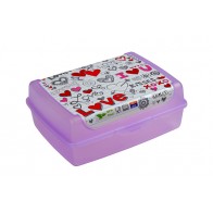 Plastový box Deco „Love midi“ - 1l, 17x13x6,5 cm - POSLEDNÝCH 15 KS