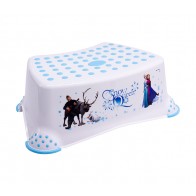 Detský taburet v bielej farbe s motívom Frozen - 40x28x14 cm