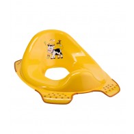 Sedátko na WC v svetle oranžovej farbe s motívom Funny Farm - 30x40x15 cm - POSLEDNÉ 3 KS