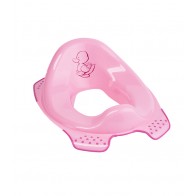 Sedadlo na WC vo svetlo ružovej farbe s motívom Kačičky - 30x40x15 cm - POSLEDNÉ 2 KS