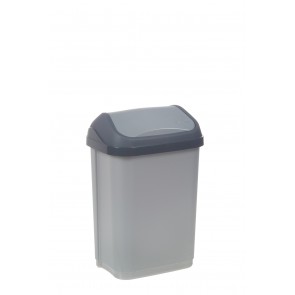 Odpadkový kôš "Swing-Bin" 10 l, strieborný   POSLEDNÉ 3 KS