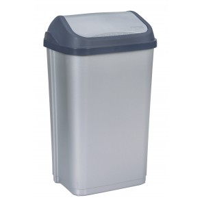 Odpadkový kôš "Swing-Bin" 50 l, strieborný   POSLEDNÝ 1 KS