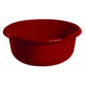 Guľatá miska s výlevkou, tmavo červená, Ø 36 cm - POSLEDNÝCH 7 KS 