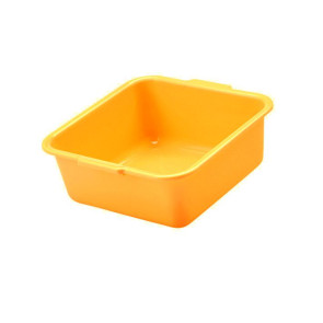 Hranatá miska, pomarančová, 30 x 30 x 13 cm