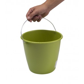 Vedro s kovovou rukoväťou, zelený, 5l - POSLEDNÝCH 10 KS