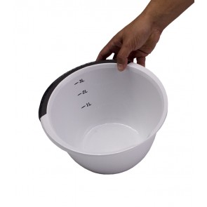 Misa DELUXE, 3,5l, bielo-grafitová