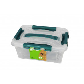 Plastový Clippy box, 4,2 l, priehľadný, 29x19x12,4 cm - POSLEDNÝCH 5 KS