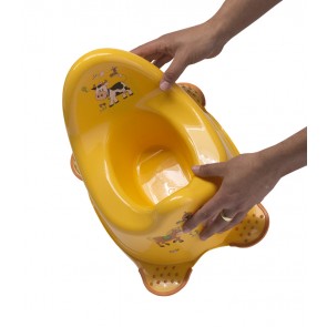 Detský nočník vo svetle oranžovom prevedení s motívom Funny Farm - 38x27x24 cm - POSLEDNÉ 4 KS