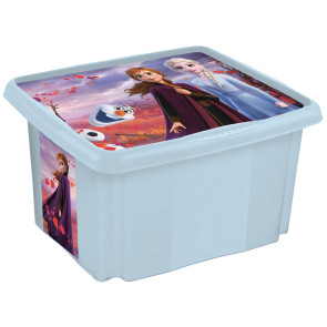 Plastový box Frozen, 45 l, svetlo modrý s vekom, 55,5 x 40 x 30 cm   POSLEDNÉ 2 KS