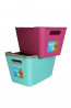 Plastový box LOFT 6 l, ružový,  29,5x19x15 cm 