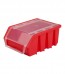 Box na drobný materiál s vrchnákom, malý, červený, 16x11,6x7,5 cm