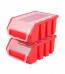 Box na drobný materiál s vrchnákom, malý, červený, 16x11,6x7,5 cm