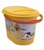 Kýblik na plienky vo svetle oranžovej farbe s motívom Funny Farm - 37x26,5x26 cm - POSLEDNÉ 2 KS