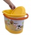 Kýblik na plienky vo svetle oranžovej farbe s motívom Funny Farm - 37x26,5x26 cm - POSLEDNÉ 2 KS