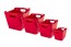 Plastový box LOFT 20 l, tmavo červený, 40x28x25 cm 