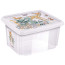 Plastový box Bambi, 24 l, priehľadný s vekom, 42,5 x 35,5 x 22,5 cm